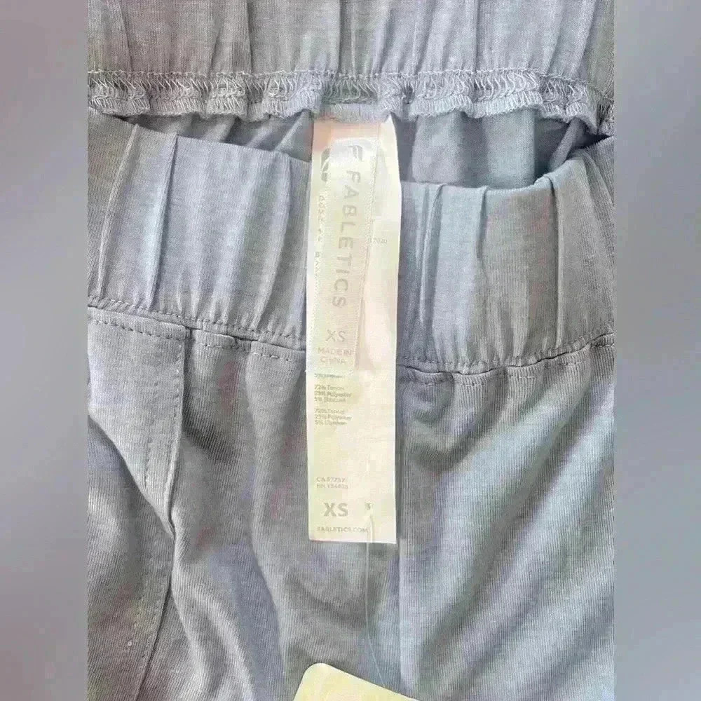 Fabletics ResoreKnit Tapered Lounge Paint in Faded Denim Women's XS NWT - Picture 6 of 11